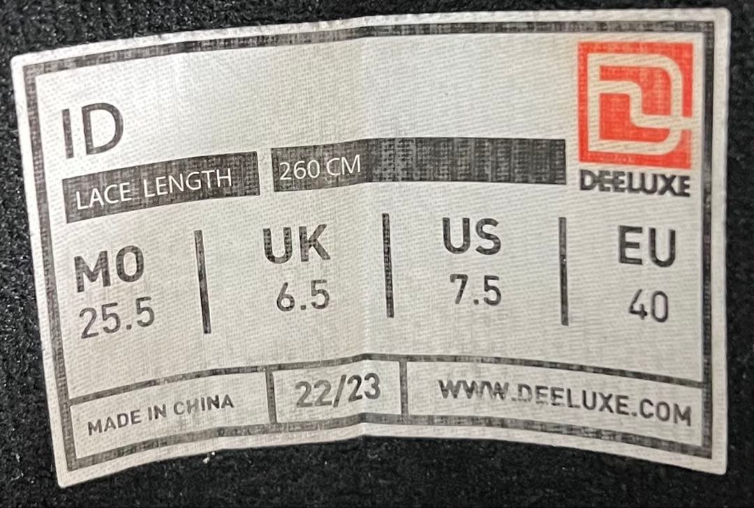 【アラジン】DEELUXE スノボ　ID 25.5cm 22-23モデル