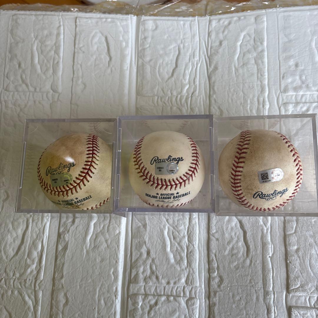 Rawlings 公式メジャーリーグ 実使用球ベースボール 3個セット