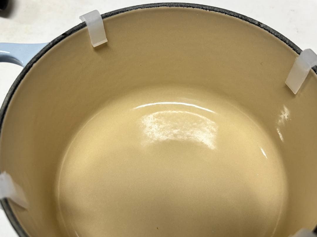 LE CREUSET ル・クルーゼ　ココットロンド　ブルー14cm 両手鍋