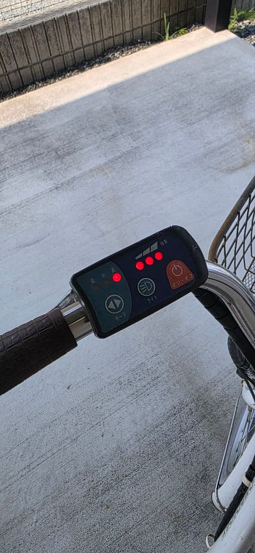 【引取希望:静岡県磐田】電動アシスト折り畳み式自転車 ホワイト 20インチ