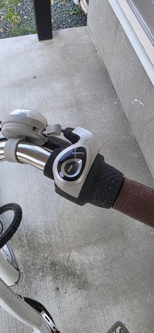 【引取希望:静岡県磐田】電動アシスト折り畳み式自転車 ホワイト 20インチ