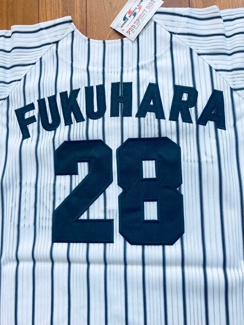 新品未使用　タグ付き　阪神タイガース　福原忍 ユニフォーム　福原　刺繍　L L