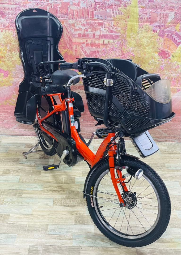 ZK3738 電動自転車 ブリヂストン アンジェリーノ 子供乗せ 20インチ