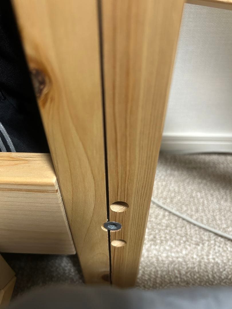 ロフトベッド　シングル　ひのきフレームのみ