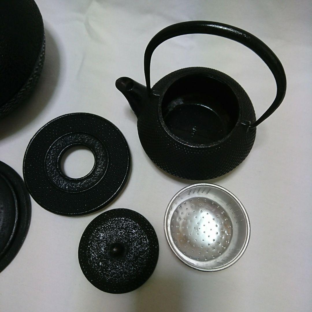南部鉄器 岩鋳 急須 置き台 茶こぼし セット　ティータイム