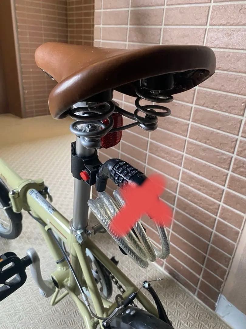 CAPTAIN STAG 折りたたみ自転車 ラテ