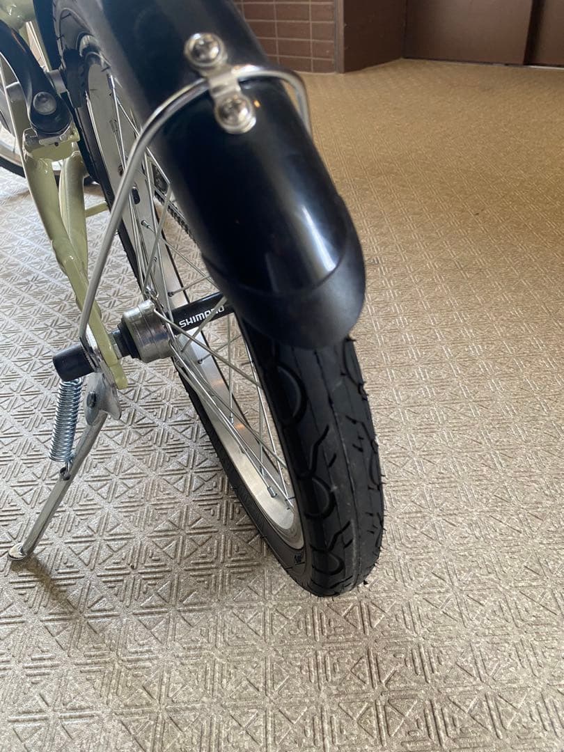 CAPTAIN STAG 折りたたみ自転車 ラテ