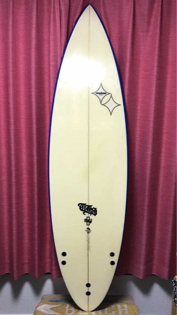 初期bredren design希少トライフィン仕様ノーマルショートボード