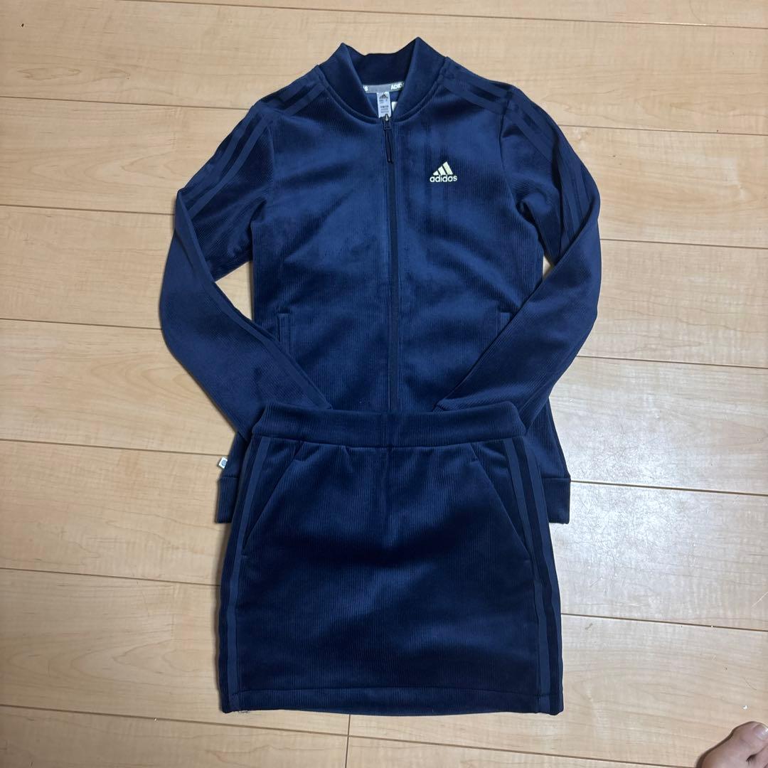 スリーストライプス ストレッチコーデュロイ セットアップ　adidas Golf