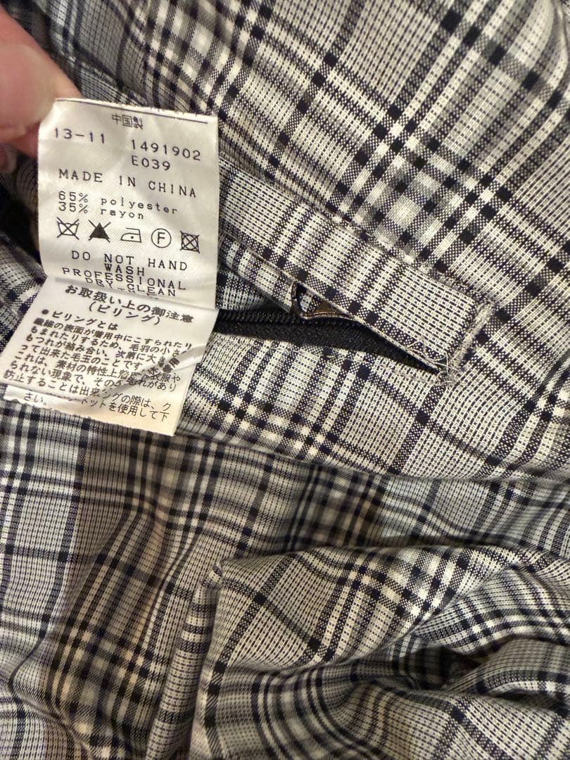 パーリゲイツ　グレー系チェック メンズパンツ　4