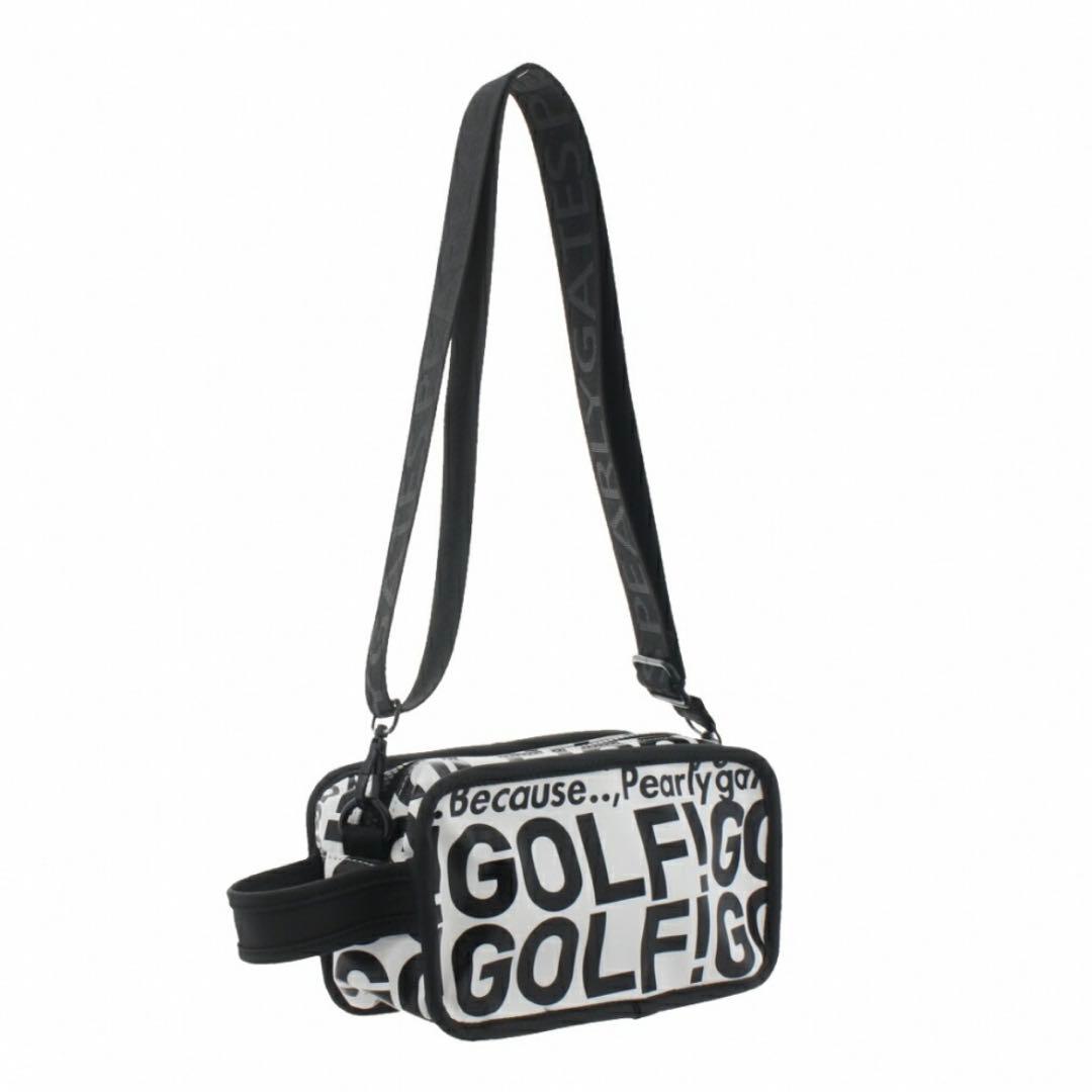 （新品）パーリーゲイツ、GOLFロゴシリーズ、マルチポーチ、ショルダーバッグ