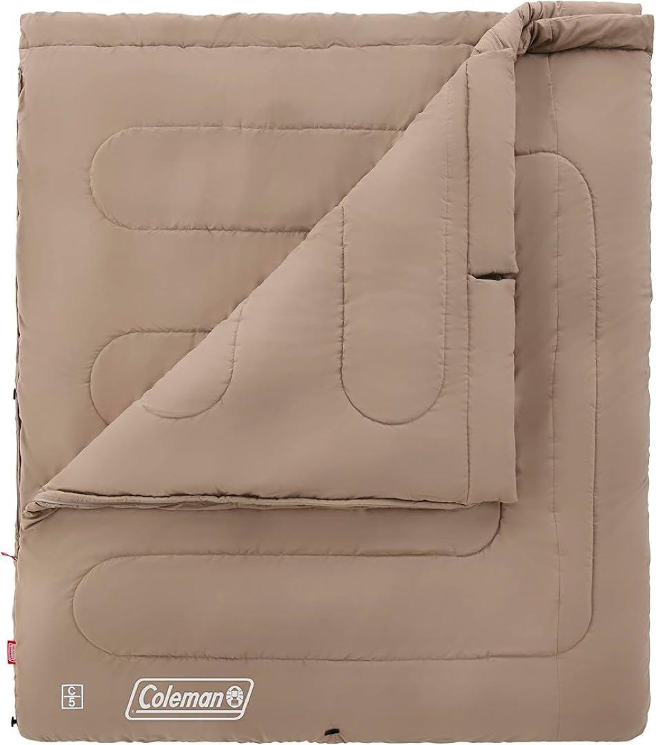 《極美品》Coleman ファミリー2in1 C5 寝袋（シュラフ）　封筒型