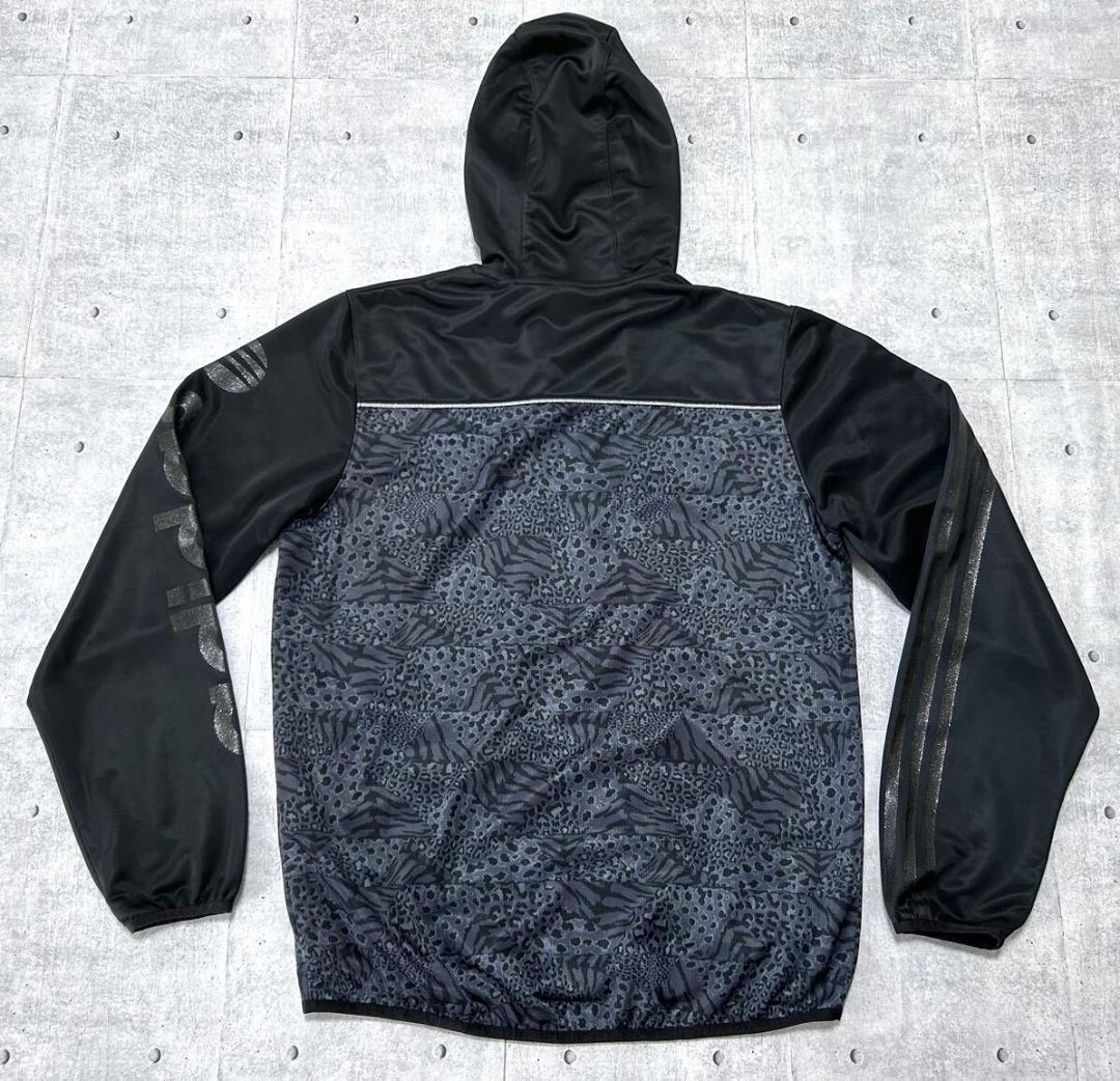 美品 adidas NEO LABEL レオパード ラメロゴ ジャージ パーカー