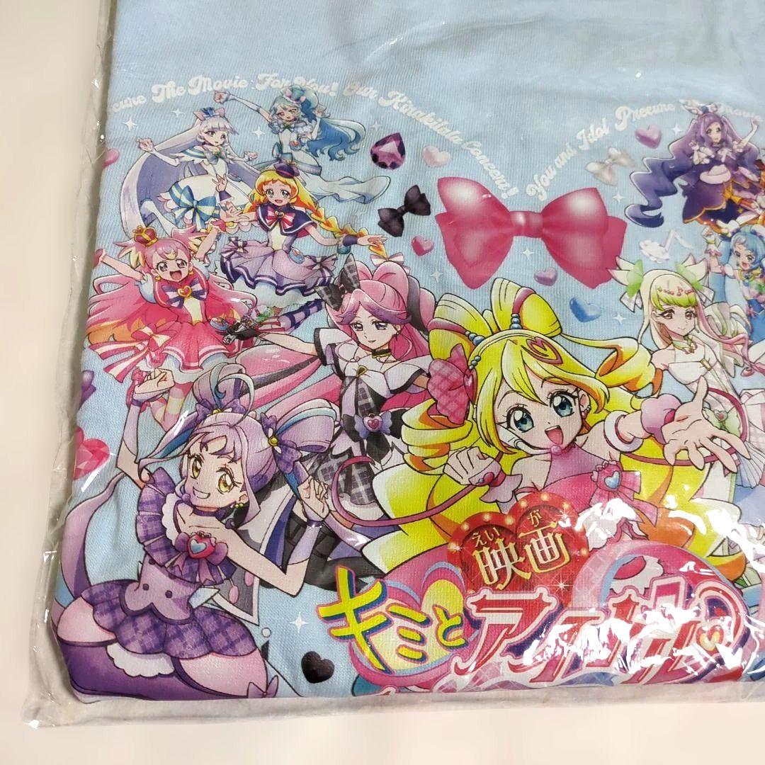 映画キミとアイドルプリキュアTシャツ M 水色