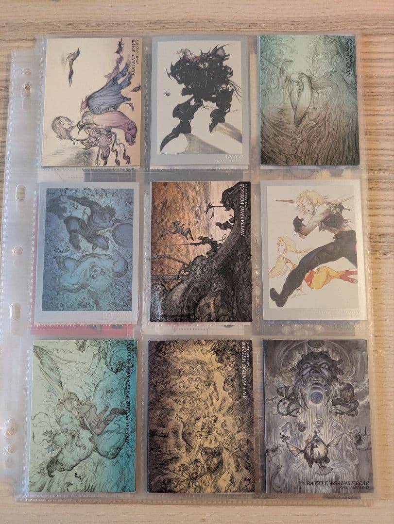 ファイナルファンタジー　アート　カード　コレクション　天野喜孝　セット