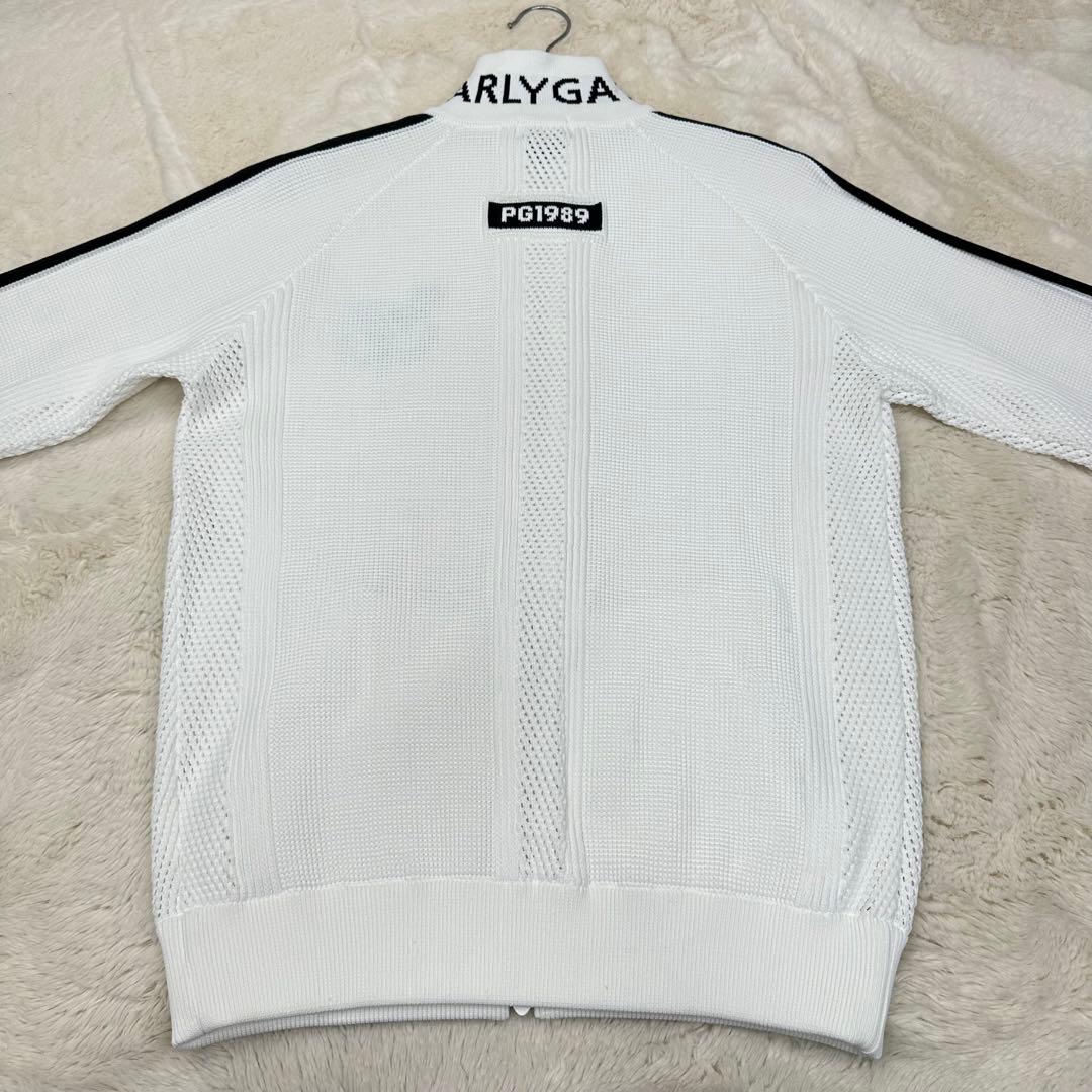 ✨美品✨日本製 パーリーゲイツ 快適メッシュニットブルゾン ホワイト 5 L