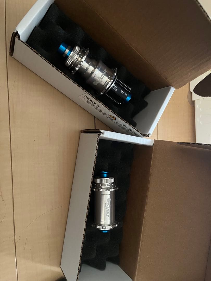 ONYX ディスクハブ シルバー/ブルー 前後セット 新品未使用品