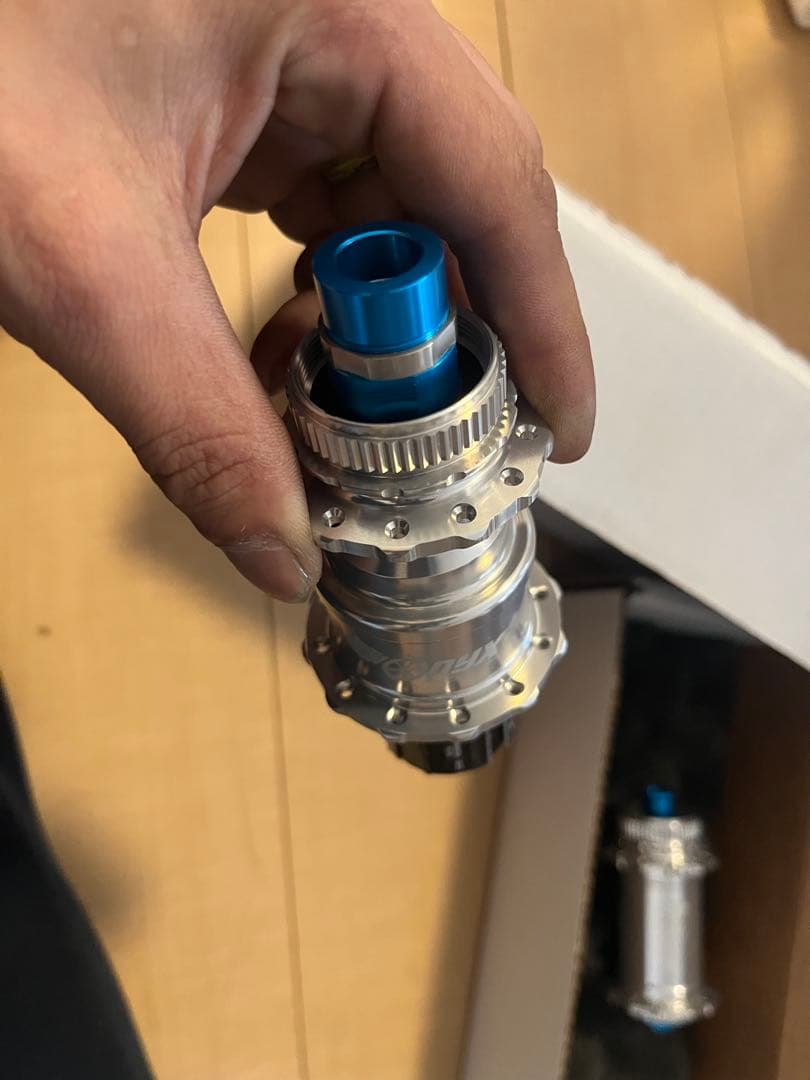 ONYX ディスクハブ シルバー/ブルー 前後セット 新品未使用品