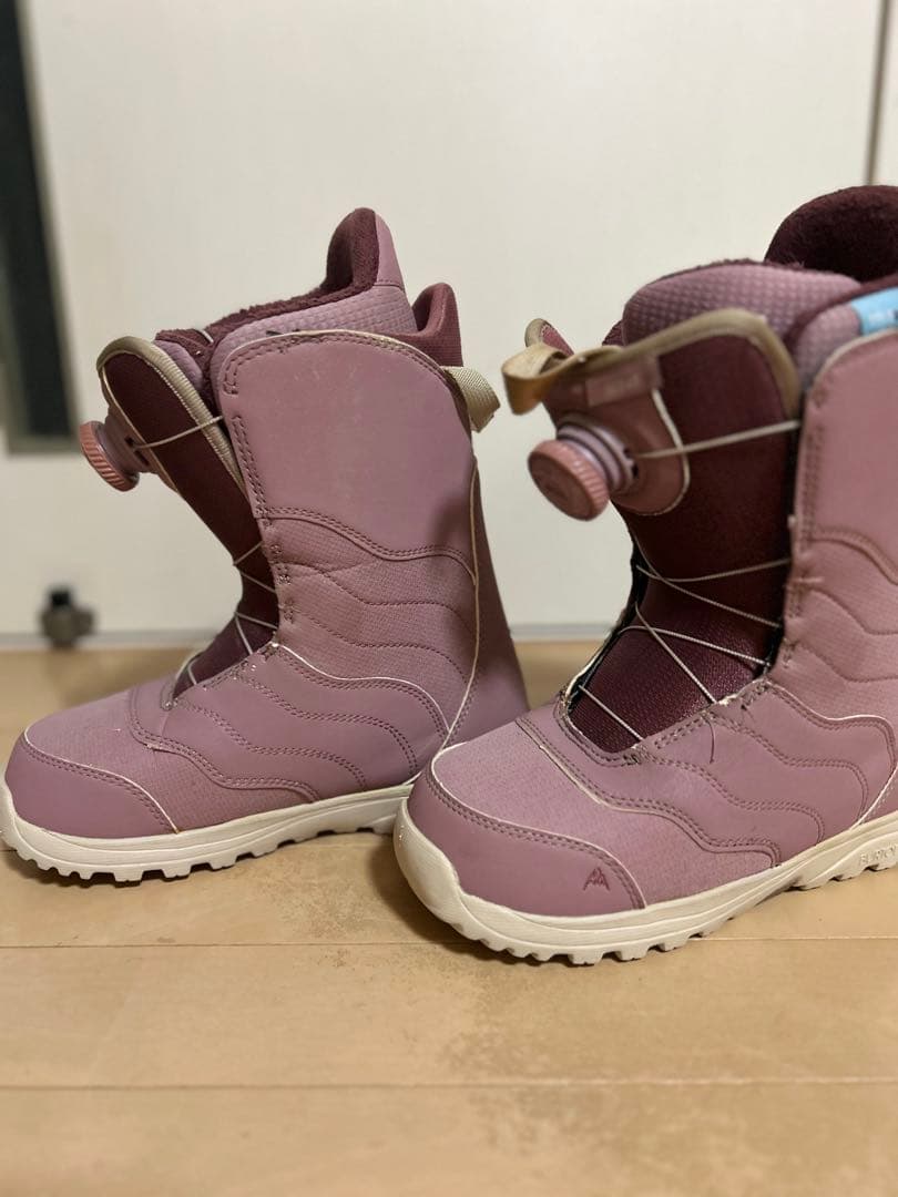 BURTON 子供　女性用　スノーボードブーツ ピンク　23センチ