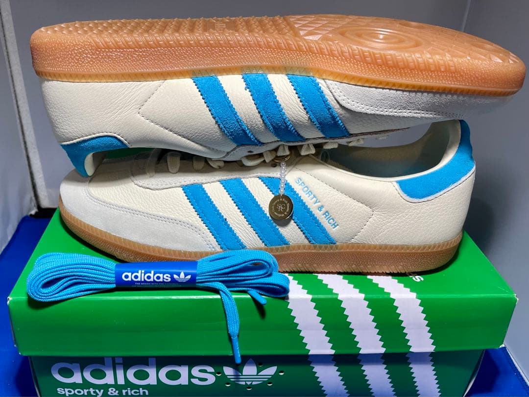 Sporty & Rich × adidas Samba OG