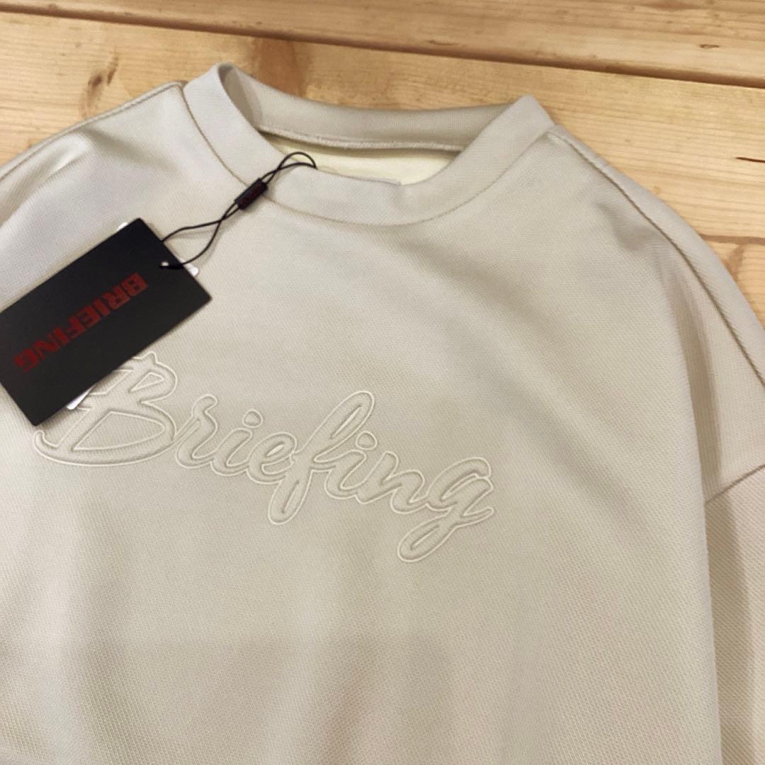 BRIEFING 新品　STITCHED 3D LOGO CREWNECK M