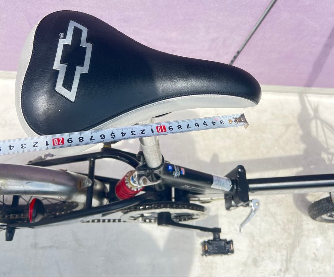 CHEVROLET 折りたたみ自転車 ブラック・シルバーシボレー16インチ