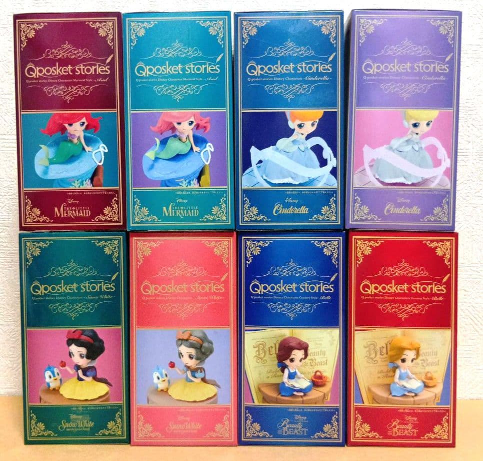 Qposket　アリエル　シンデレラ　ベル　白雪姫　8点