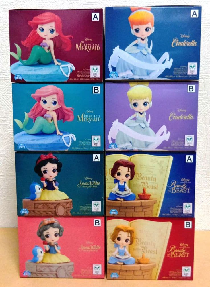Qposket　アリエル　シンデレラ　ベル　白雪姫　8点
