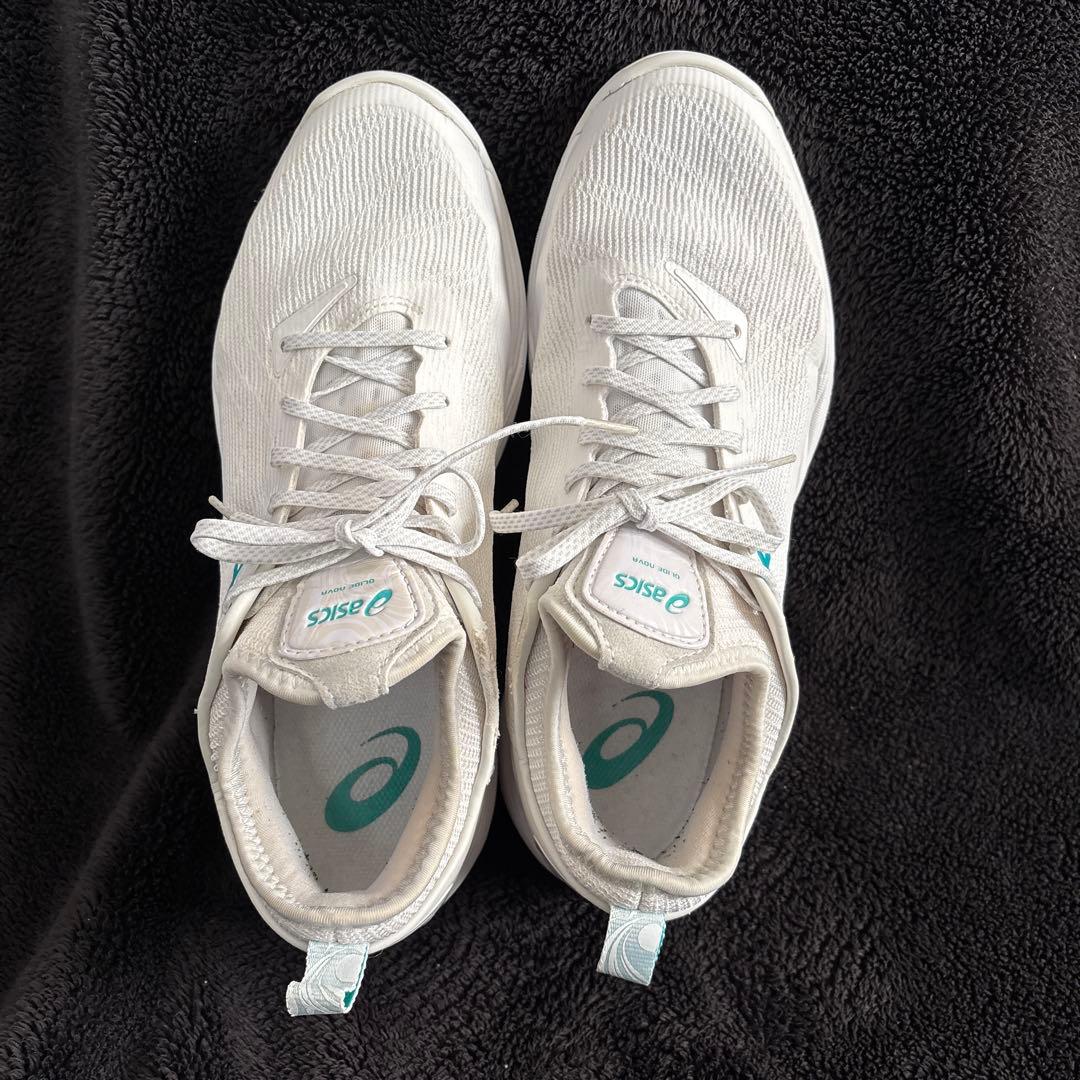 ASICS バスケットシューズ ホワイト/ターコイズ　河村勇輝モデル
