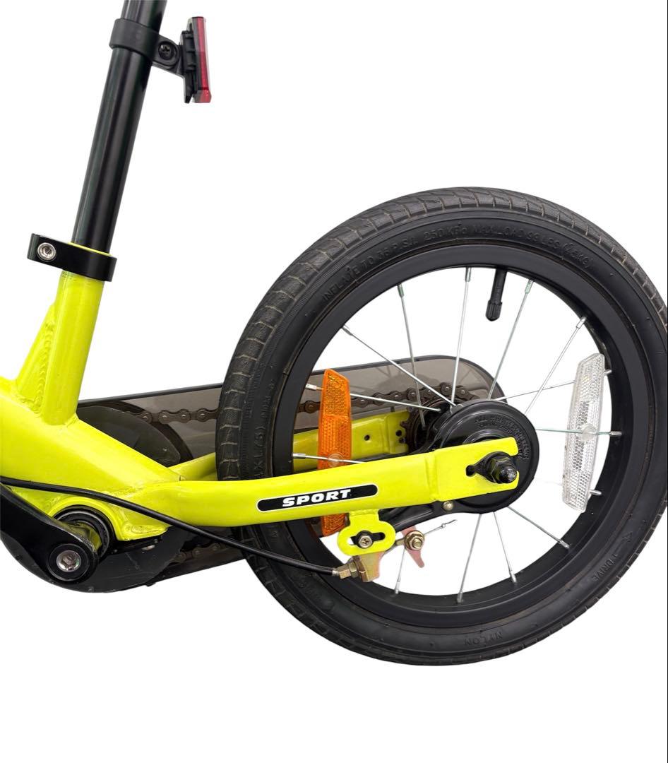 【美品】STRIDER 14X バイク ライムイエロー 14インチ　幼児用自転車