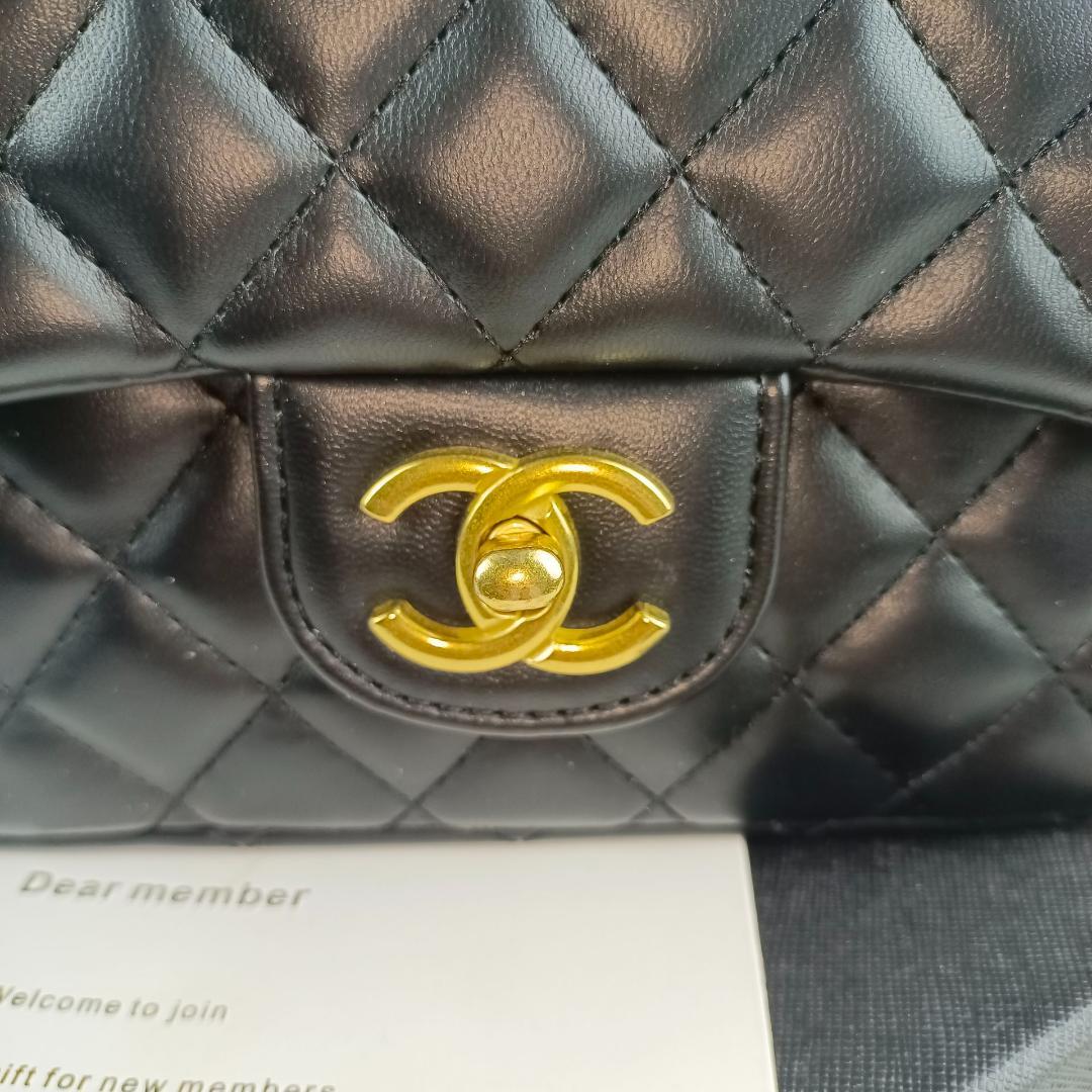 CHANEL ノベルティハンドルゴールドロゴプレートキルティング バッグ 非売品