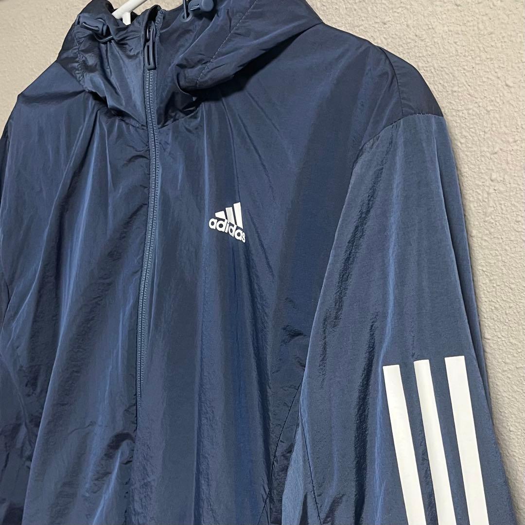 adidas ウィンドブレーカー ネイビー