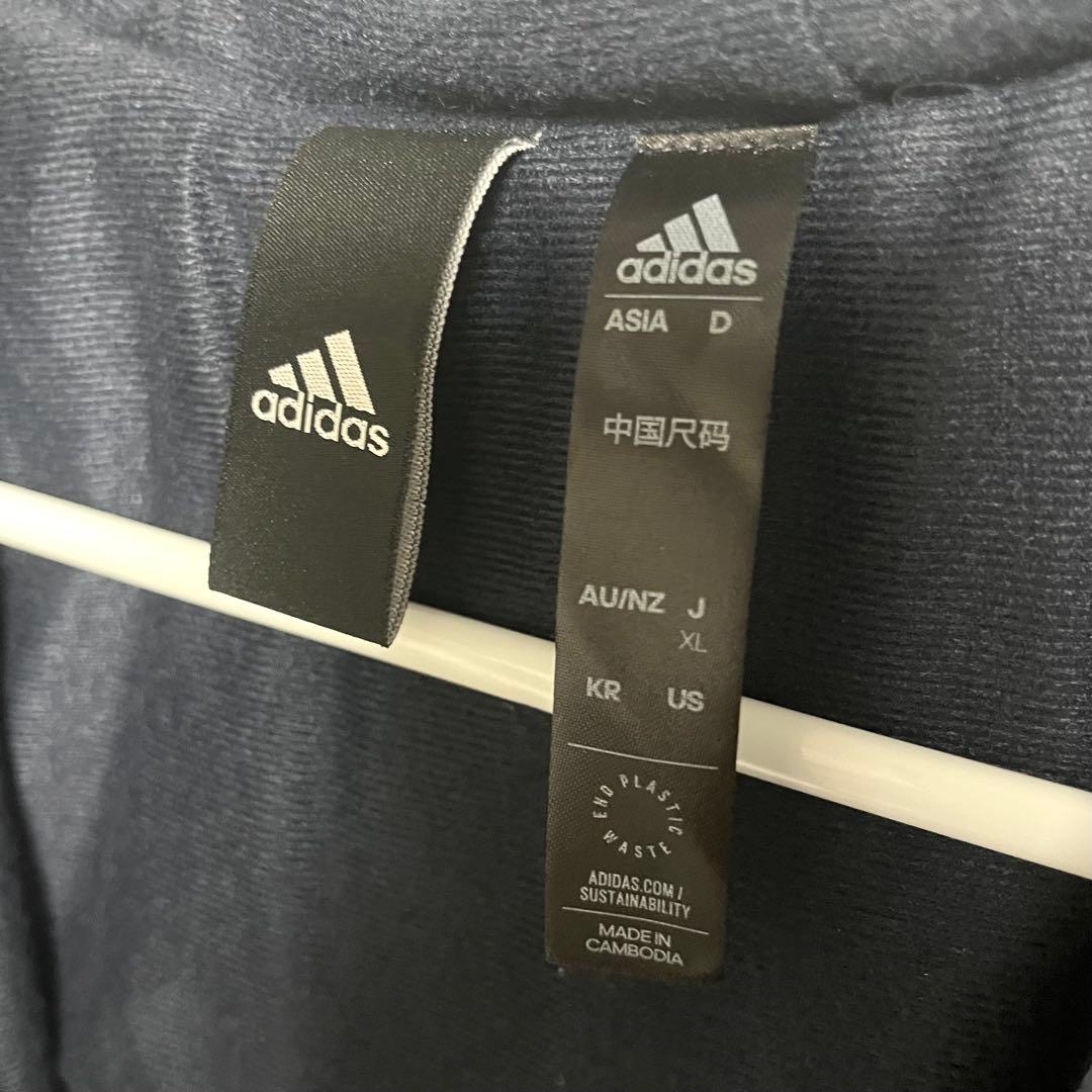 adidas ウィンドブレーカー ネイビー
