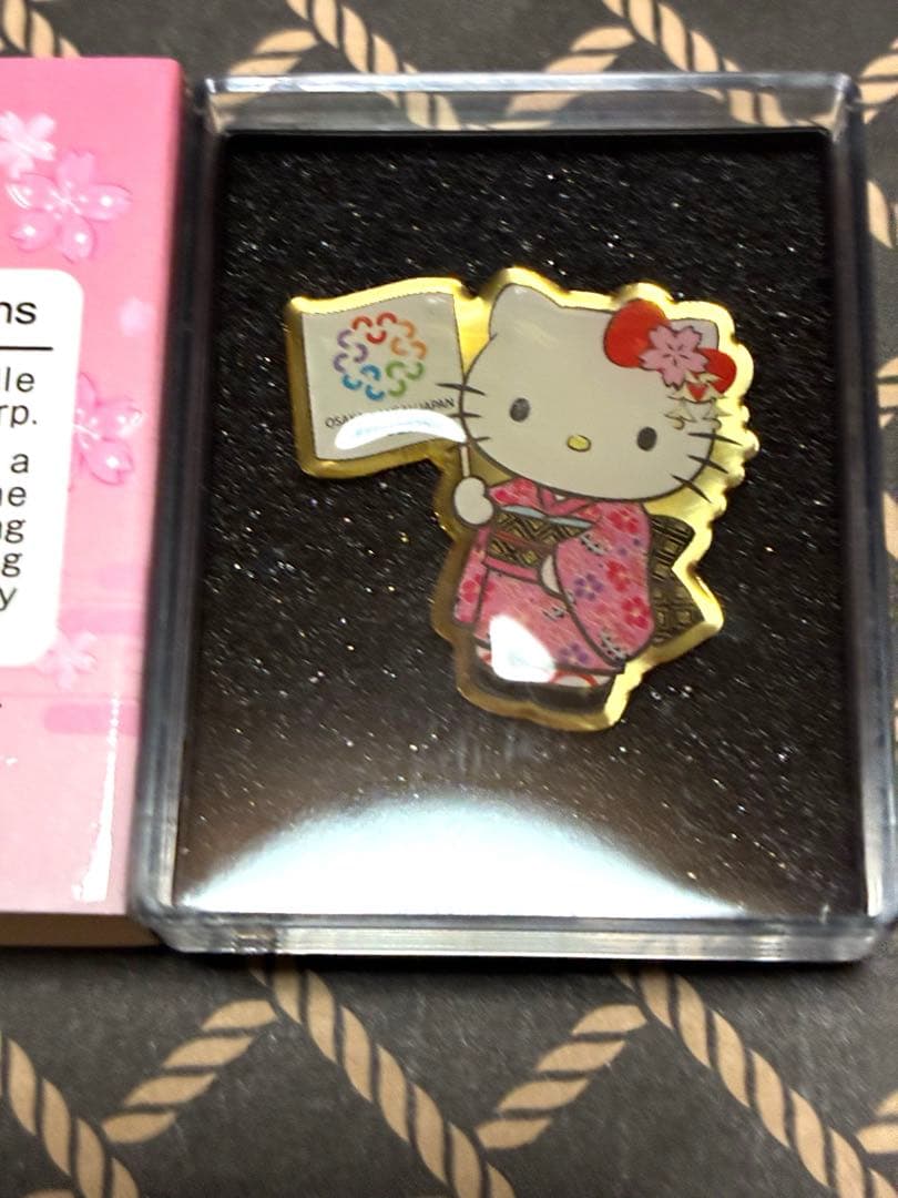 ★新品未使用★EXPO2025 ☆激レア☆ハローキティ 着物 ピンバッジ