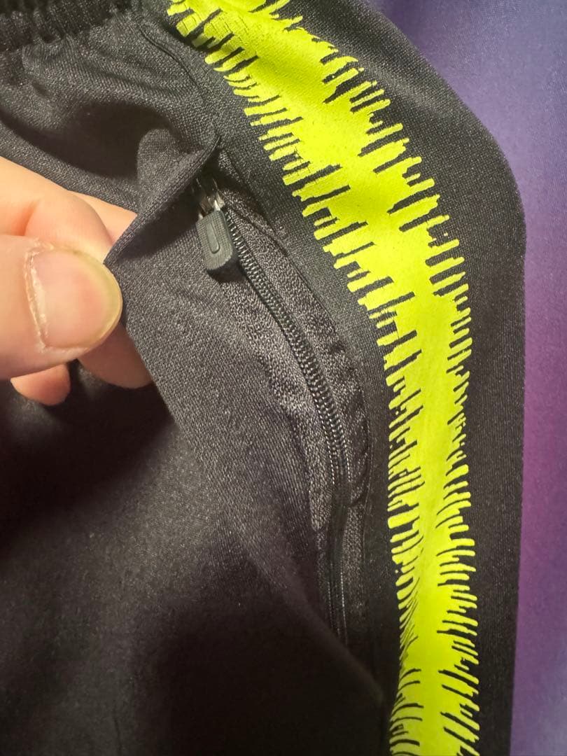 Nike サッカーウェア ジャージ 黒/緑/黄　ナイジェリア　上XL 下L