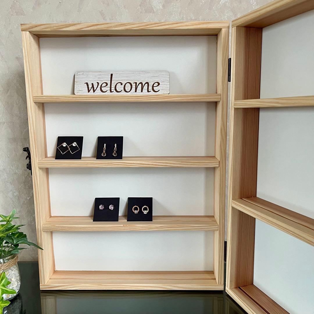 【おまけ付き】ハンドメイド 折りたたみ式ディスプレイ棚／マルシェ・イベント用什器