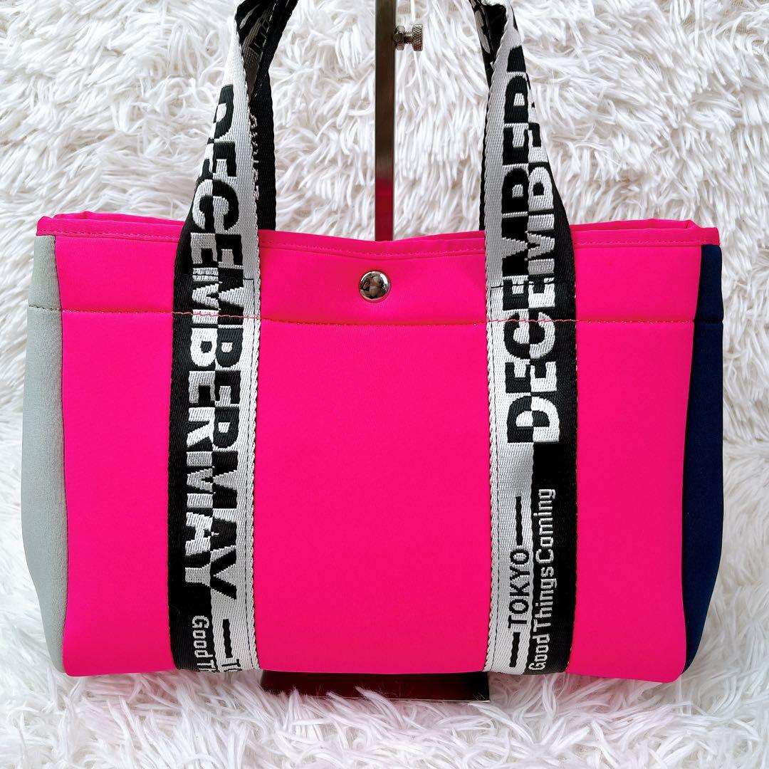 ディセンバーメイ ネオプレーントートバッグ カートバッグ 大容量 ネオン