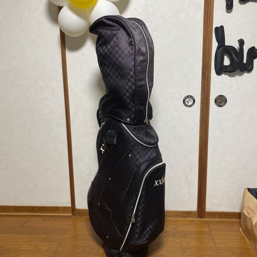 XXIO ブラック チェック柄 キャディバッグ
