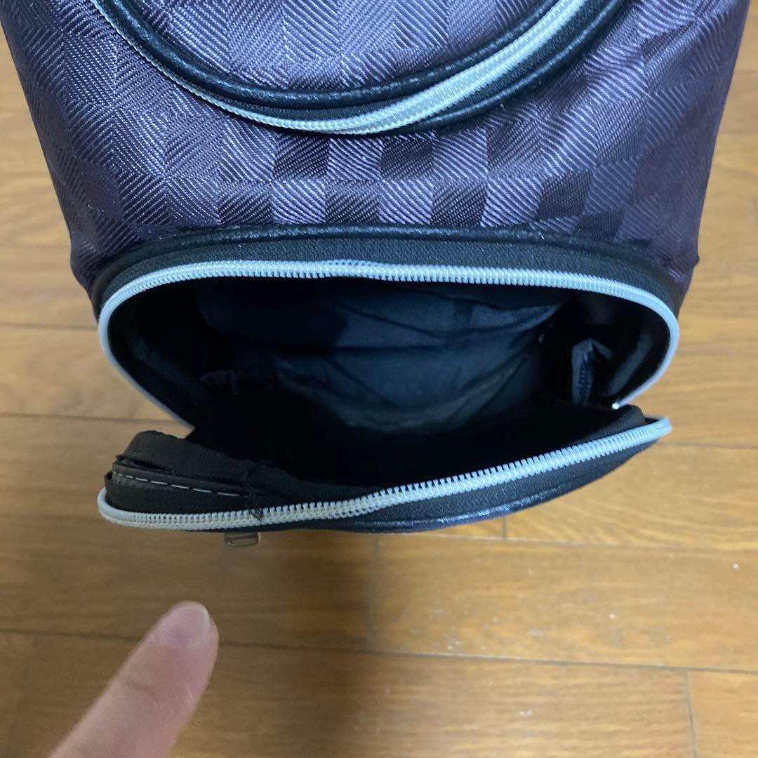 XXIO ブラック チェック柄 キャディバッグ
