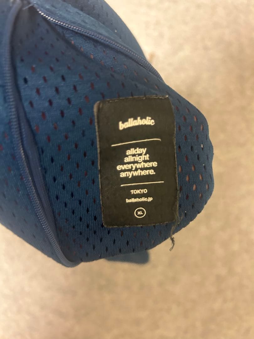 ウェア ballaholic college logo mesh zip shorts