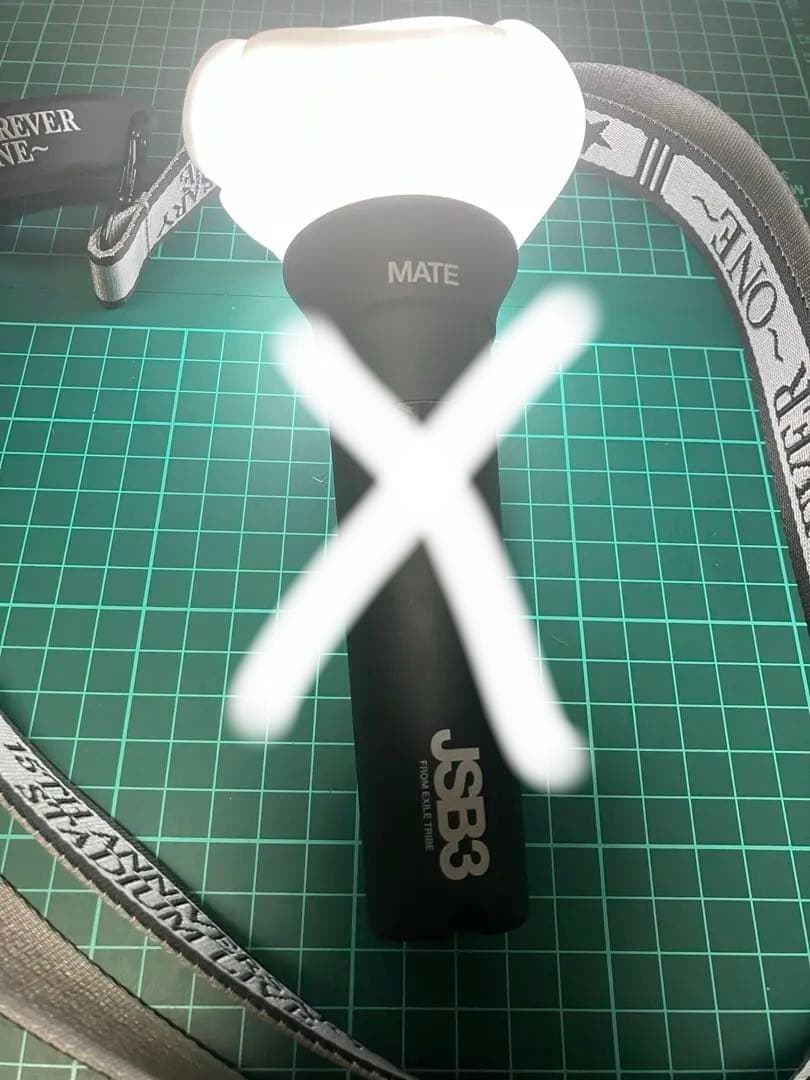 3代目 JSB MATE バラ型ペンライト ライトスティックストラップ付