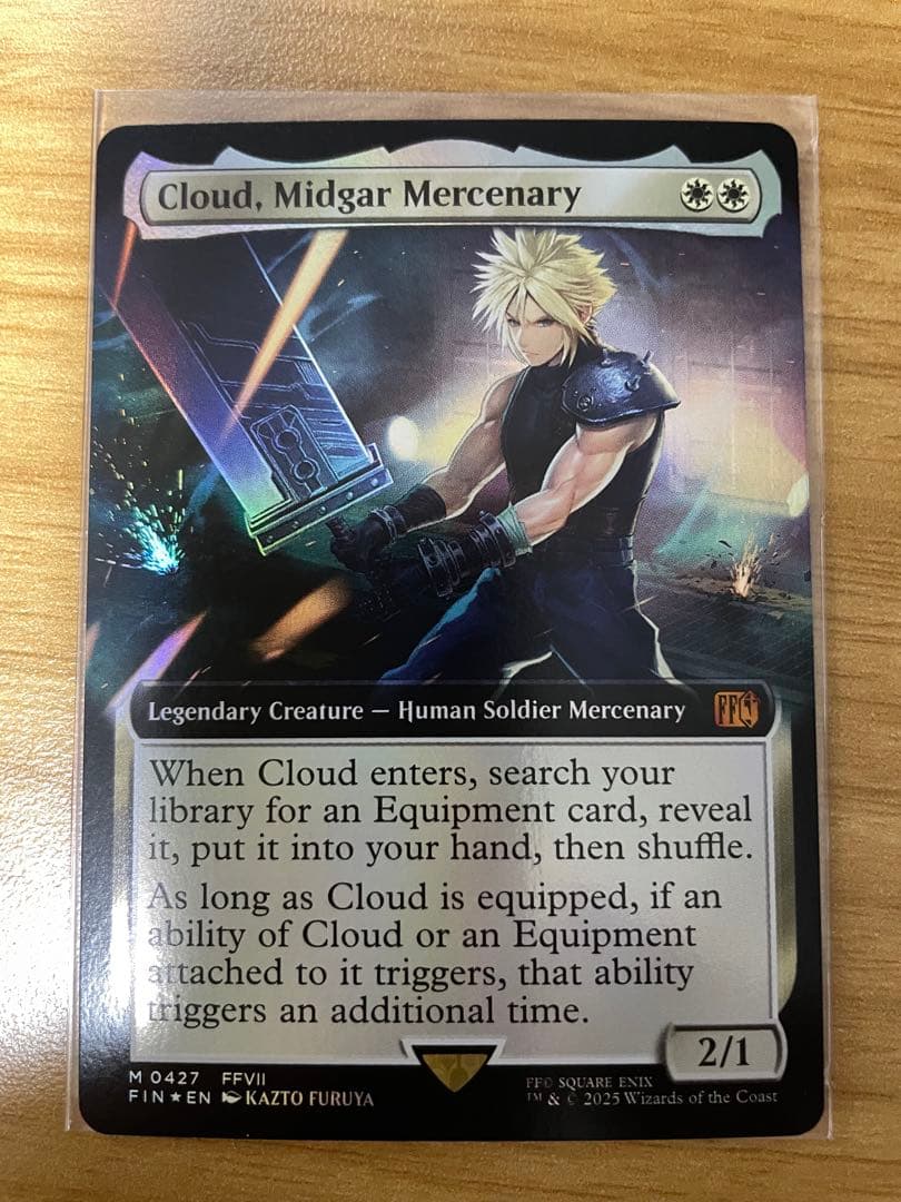 MTG FF ミッドガルの傭兵、クラウド  Foil 英語