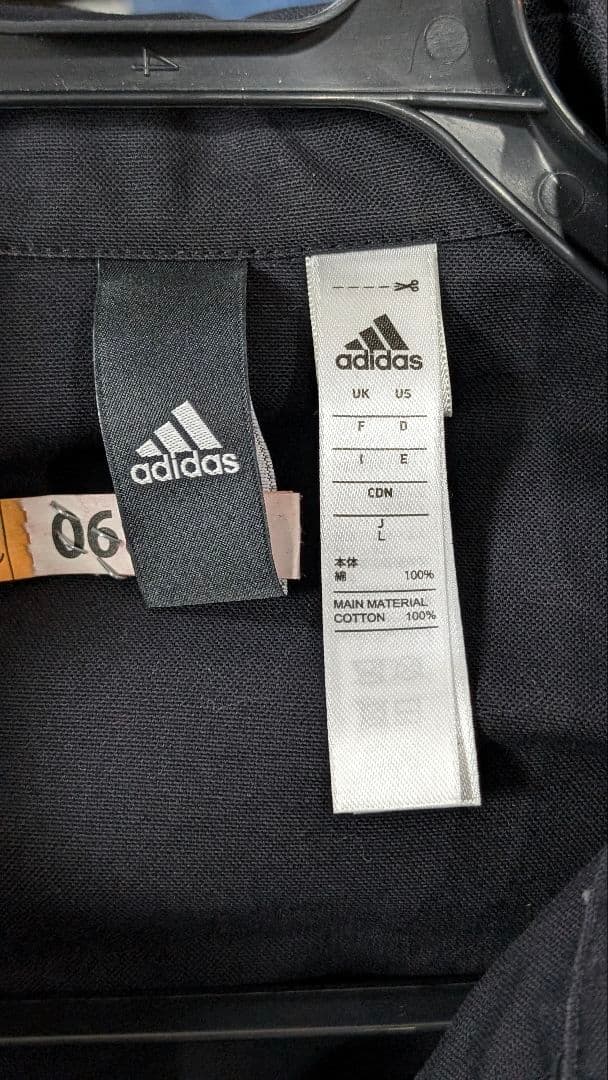 adidas アディダス コットンジャケット黒 JFA