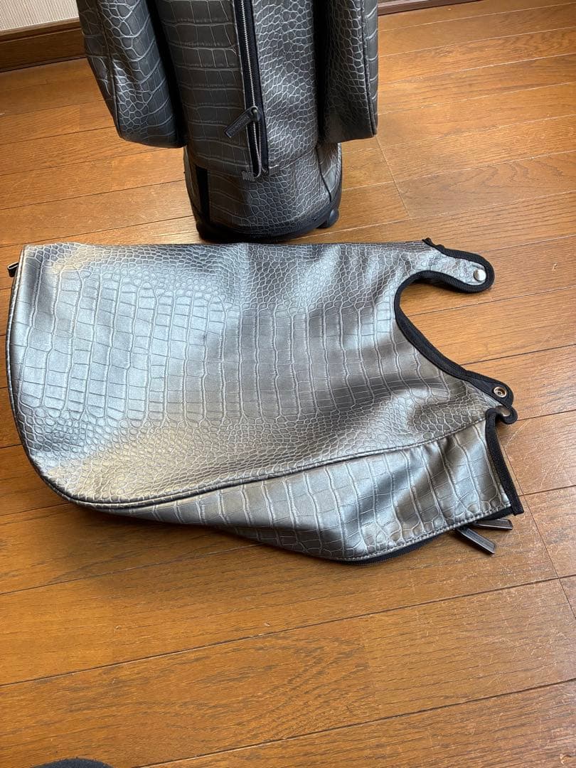 Titleist メルセデス・ベンツ キャディバッグ グレー クロコ型押し