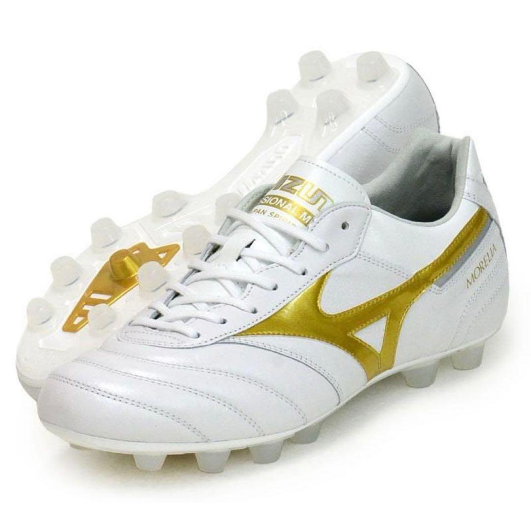 MIZUNO モレリアネオ2JAPAN ホワイト／ゴールド 25.5cm