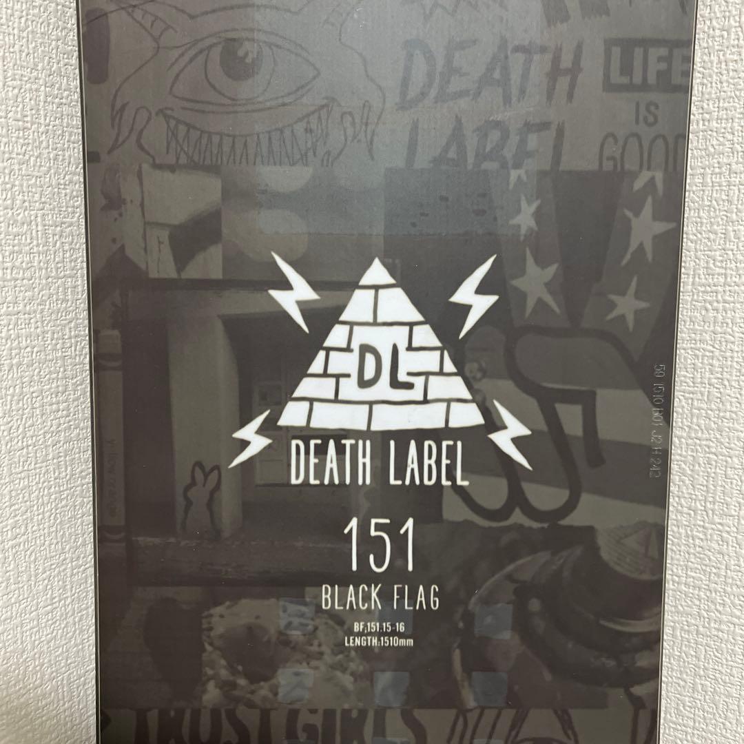 デスレーベル ブラックフラッグ DEATH LABEL 151cm グラトリ