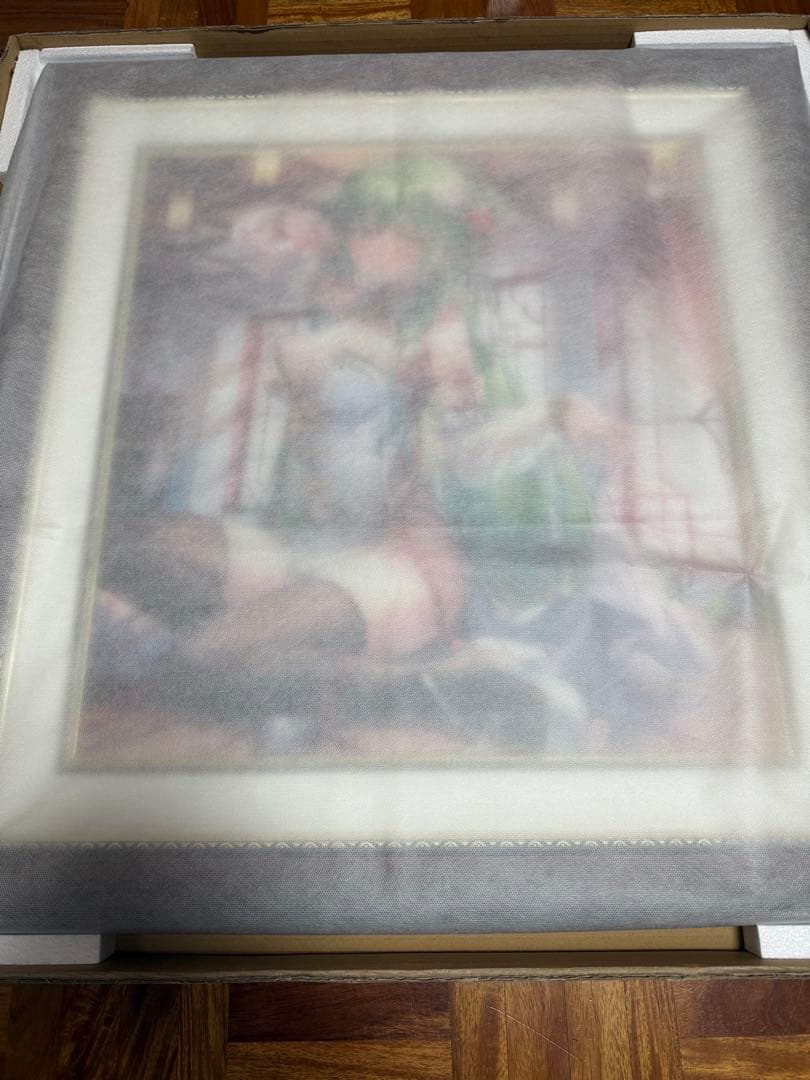 ももこ先生　アールビバン　版画　緑麗
