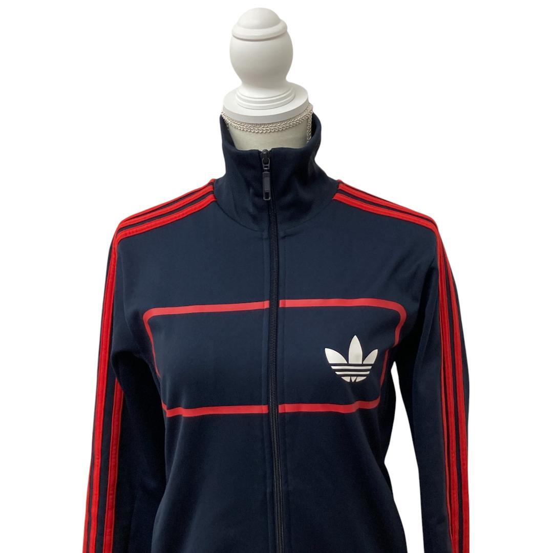 adidas アディダス ネイビー 長袖 ジャージ M