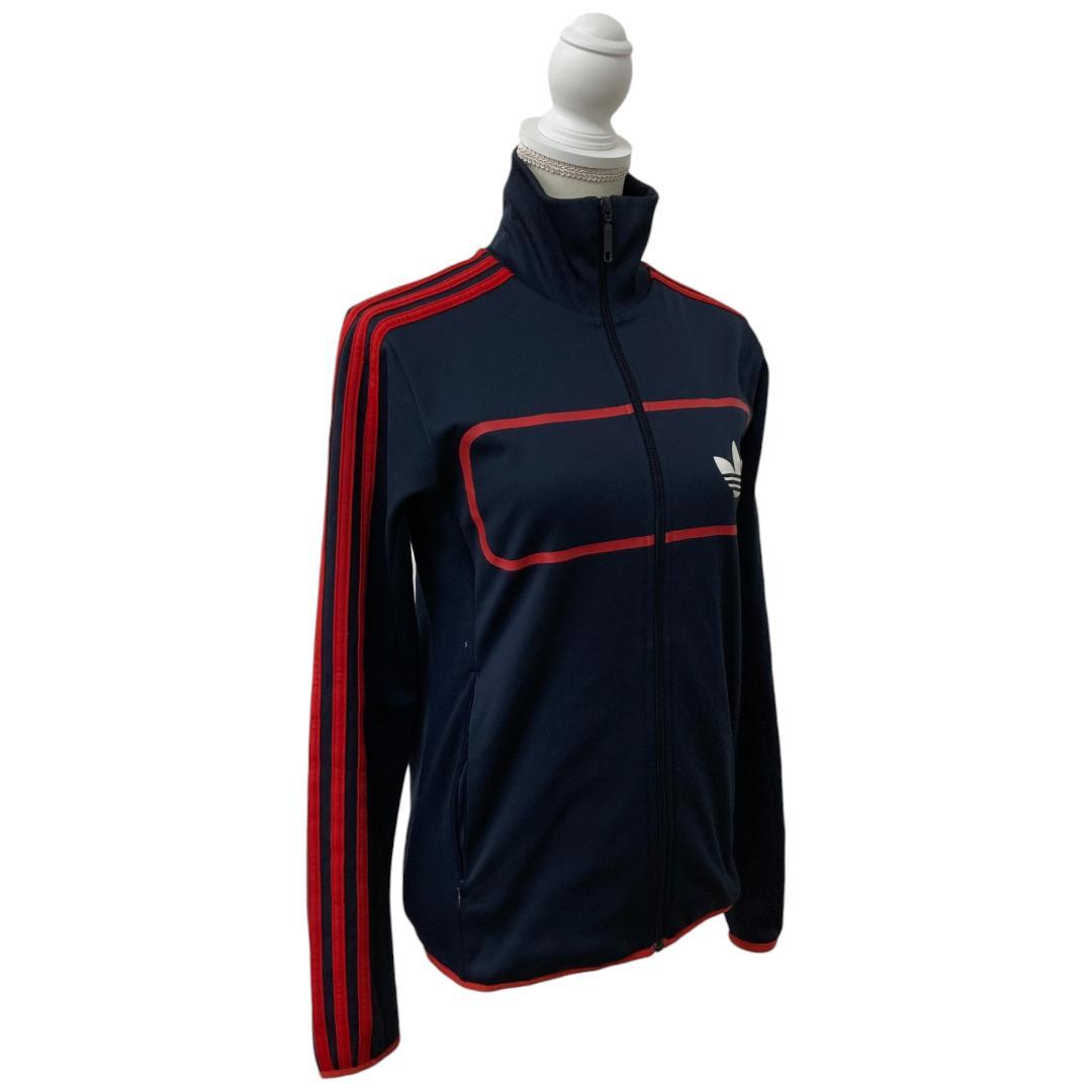 adidas アディダス ネイビー 長袖 ジャージ M