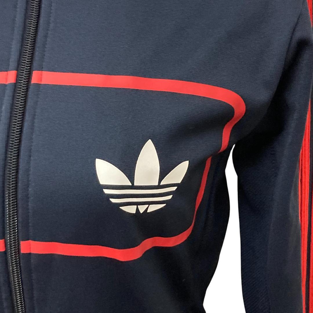 adidas アディダス ネイビー 長袖 ジャージ M